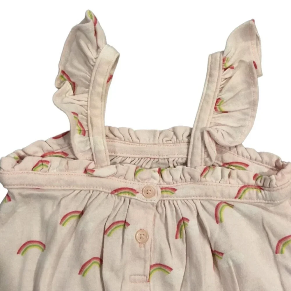 Baby Gap 3-6m Pink Rainbow Bubble Romper